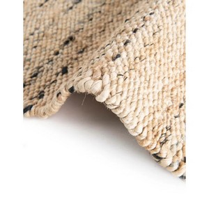Alfombra de Yute Natural a Rayas, Rectangular, Tejido Plano, Estilo Escandinavo, Ecológica, para Sala de Estar, Pelo Fino - Product Image 3