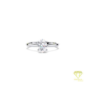 Lab Grown Diamond Round Cut <b>Solitaire</b> Engagement <b>Ring</b> in Yellow Gold Minimalist Wedding Promise Anniversary <b>Ring</b> - Product Image 4