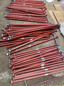 เพลาจานฮาร์โรว์ 30 x 30 x 1250 มม. เหล็กกล้าคาร์บอน อะไหล่เครื่องจักรกลการเกษตร แหวนสปริง, แหวนรองธรรมดาพร้อมน็อต - Product Image 4