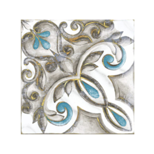 กระเบื้องบุผนังเซรามิกเคลือบเงา ลายสี่เหลี่ยมและวงกลม - Product Image 1