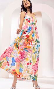 เดรสยาวแฟชั่นลำลองสำหรับวันหยุดฤดูร้อนปี 2026 ขายส่งสำหรับผู้หญิง ลายทางถักนิตติ้ง เอวธรรมชาติ ดีไซน์สวยที่สุด แบบไม่มีแขน - Product Image 5