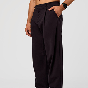Pantalones Deportivos de Algodón Personalizados al por Mayor, Talla Grande, Casuales, Ecológicos, Transpirables, con Cierre de Cordón, para Hombre, de Pierna Recta - Product Image 3