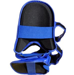 Protège-tibias et protège-pieds de qualité supérieure en cuir véritable pour Muay Thai, avec cadre métallique, roues en carbone et protection à crochet - Product Image 4