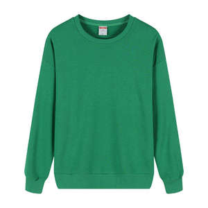 เสื้อสเวตเชิ้ตคอกลมโอเวอร์ไซส์ทรงหลวมสำหรับผู้ชาย ผ้าฝ้าย 100% หนานุ่ม สีส้มไหม้ สไตล์สตรีทแวร์ - Product Image 5