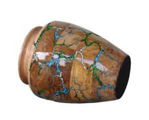 โกศไม้แบบอเมริกันสำหรับบรรจุอัฐิผู้ใหญ่ ผลิตตามสั่ง ขายส่ง เป็นมิตรกับสิ่งแวดล้อม ทนทาน ผ่านการขัดเงาด้วยไฟ - Product Image 5