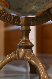 Gold Aluminum Embossed Polished Modern World Globe <b>Desk</b> Globe Decorative Table Globe for Office <b>Desk</b> <b>Study</b> Room and Home Decor - Product Image 5