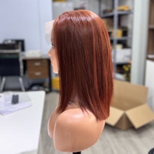 Peluca frontal de encaje recto SDD de color marrón de pelo virgen humano vietnamita para mujer precio al por mayor disponible proveedor de fábrica SA - Product Image 1