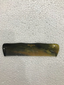 Gran oferta peine de salón hecho a mano con cuerno de búfalo de dientes finos logotipo personalizable para uso doméstico - Product Image 2