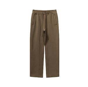 Pantalones Deportivos de Felpa para Hombre, de Alta Calidad, 420 GSM, Gruesos, de Lana y Algodón, Corte Recto, Casuales, Cintura Ajustada, Modelo SP-M-011, Lavado Ácido - Product Image 1