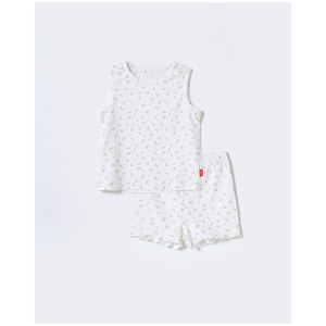 Conjunto de Pijama Floral Estilo Coreano OZKIZ para Niñas de 2 a 6 Años, 100% Algodón, Transpirable, Moda de Verano, Venta al Por Mayor - Product Image 1