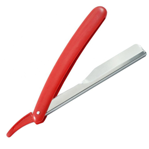Navaja de Afeitar Recta para Hombre con Mango de Plástico, Logotipo Personalizado, Cuchilla Única, Afeitado Manual para el Vello Facial Masculino, Venta Caliente, MOQ Bajo - Product Image 5