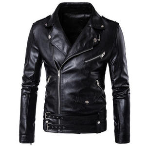 Veste universitaire unisexe en cuir de vachette, fermeture éclair, col montant, respirante, imperméable, doublure en laine, vêtements d'extérieur automne-hiver - Product Image 3
