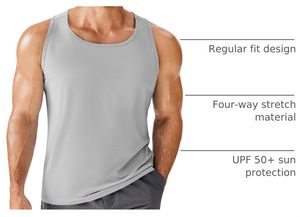 Wholesale Athletic Men’s Tank Top Sleeveless Gym Vest Fitness Workout Shirt Stretch <b>Running</b> <b>Singlet</b> Custom Logo Private Label - Product Image 2