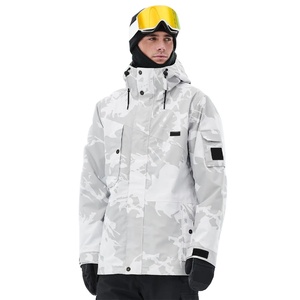 2025 Men's Water-Resistant Ski Jacket Detachable Hood Fleece Lining Stand Collar Windproof Mountain Wind Breaker All Sizes Fur - Product Image 4