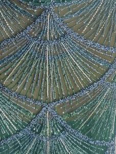 Luxury Fancy Classical Hand <b>Beaded</b> Crystal Lace Fabric Bridal Wedding Gowns Evening Dresses | Custom Heavy Mesh Embroidery 100% - Product Image 2