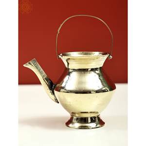 Kamandalu ขนาดเล็กทำด้วยมือ3นิ้วแจกันโลหะจากงานฝีมืออินเดีย - Product Image 2