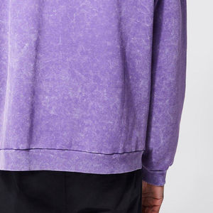 Hoodies pour hommes de haute qualité, sans cordon, respirants, effet délavé à l'acide, coupe ample, 500 GSM, design tendance, lavage enzymatique. - Product Image 6