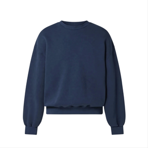 เสื้อสเวตเตอร์คอกลมขนแกะแบบสวมหัวสำหรับผู้ชายเสื้อสเวตเตอร์ทรงหลวมนุ่มโอเวอร์ไซส์ผ้าออกแบบโลโก้ได้ตามต้องการสำหรับฤดูหนาว - Product Image 2