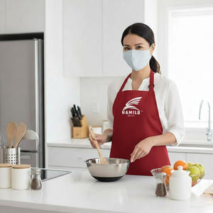 ผ้ากันเปื้อนช่างแบบสายไขว้ผ้าฝ้ายอย่างดี ปรับได้ ทนทาน พร้อมกระเป๋าใส่เครื่องมือ สีตามสั่ง ชุดยูนิฟอร์มสำหรับพนักงานร้านอาหารและบาร์ - Product Image 3