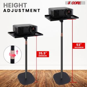 Support de projecteur universel réglable de 53 pouces pour la maison, le bureau et le studio - Product Image 2