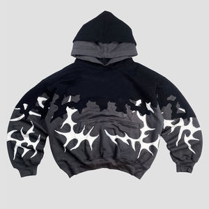 Sudadera con Capucha Bordada con Parches Estilo Y2K, 440 GSM, Unisex, Personalizable, Ropa Urbana de Otoño, Fabricante OEM 2026 - Product Image 1