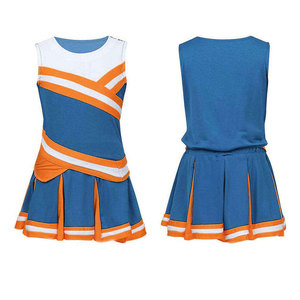 Ensembles d'uniformes de pom-pom girl personnalisés pour femmes adultes avec impression par transfert thermique, 100 % coton, nom de l'équipe, logo personnalisé, respirant - Product Image 1