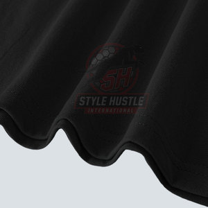 Camiseta de algodón 100% de corte holgado y tela cómoda para hombre, con logo personalizado impreso, estilo urbano. - Product Image 4