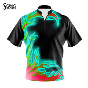 Hot Sale Just Play Unisex Factory Price Sports T shirt Badminton Jersey High Quality BOWLING JERSEY - Product Image 5