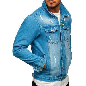New Fashion Winter 100% Cotton <b>Men</b> <b>Denim</b> <b>Jackets</b> High Quality Wholesale Customized Colors OEM Service - Product Image 5