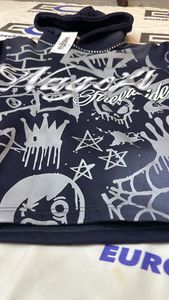 Sudadera con Capucha de Moda Urbana con Estampado Completo, Sudadera Personalizada con Contorno de Diamantes de Imitación para Hombre - Product Image 2