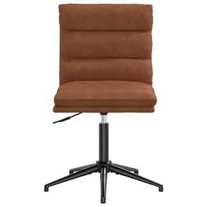 Juego de 2 sillas de comedor de piel sintética marrón con estructura de metal y madera contrachapada - Product Image 4