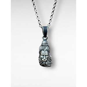 Pendentif en argent sterling pour enfants religieux Bajrangbali, visage de Dieu, bijou élégant et stylé - Product Image 1