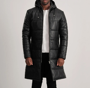 Custom Design Unisex Winter Long <b>Coat</b> Distressed <b>Waterproof</b> Windproof Polyester Cotton Front Logo - Product Image 1