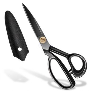 Ergonomic Black Handle Tailor Scissors Stainless Steel Fabric Cutting Shears For Professional Sewing And Garment Production - Product Image 6