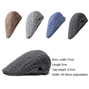 Wholesale Custom Printed Flat <b>Cap</b> Blank <b>Vintage</b> Golf Driving Hat Manufacturer OEM Custom High Quality Heritage Flat <b>Cap</b> Wool - Product Image 6