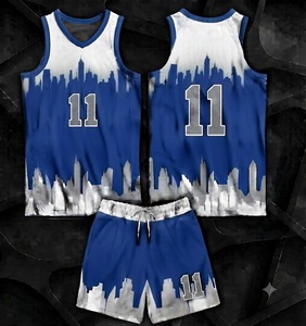 Ensemble de maillots de basket personnalisés vert et blanc sublimés, design urbain, uniforme de basket respirant pour hommes, femmes et équipes - Product Image 4