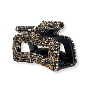 Pinces à cheveux décoratives pour femmes, brodées de perles de rocaille personnalisables, faites à la main, entièrement personnalisées, accessoires pour cheveux en perles de rocaille - Product Image 3