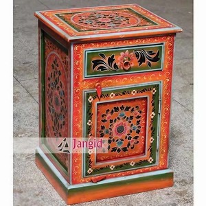 Hand-Painted Wooden <b>Side</b> <b>Table</b> Jodhpur Style - Wholesale from India - Product Image 4