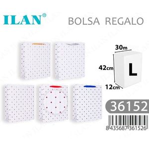 Il sacchetto regalo con stelle in lamina d'oro, taglia L, per confezionare regali - Product Image 3