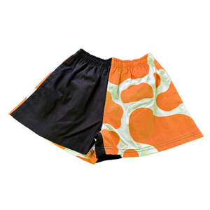 Shorts de rugby para mujer de poliéster bicolor con logo personalizado, bolsillo lateral y doble costura. - Product Image 5