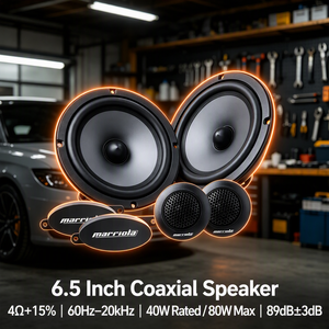 Haut-parleur de voiture haute performance de 6,5 pouces SQ-AB7 Marriola coaxial 2 voies 91 dB 40 W RMS 80 W de puissance maximale pour la mise à niveau audio de la voiture - Product Image 1