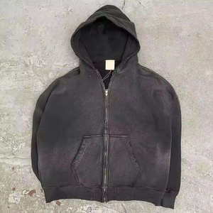 Sudaderas con Capucha Vintage de Invierno para Hombre, Precio al por Mayor, Alta Calidad, 100% Algodón, con Bolsillos y Forro Polar Grueso - Product Image 2