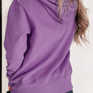 Custom Logo Hoodies Unisex Women Hoodies Oversized Thick Pull Over Hoodie Sweatshirt For Woman - Product Image 2