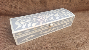Bone Inlay Jewelry Box Handmade Polished Love Design Organic Material Customizable Size Decorative Storage <b>Boxes</b> - Product Image 5