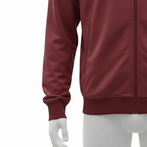 Haut de sport côtelé personnalisé de haute qualité 92% polyester 8% élasthanne épais - Product Image 5