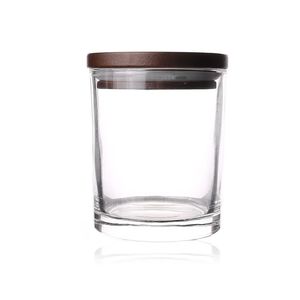 Frasco de vidrio simple con tapa de madera para las necesidades diarias de almacenamiento en la cocina, con un diseño limpio y fácil de usar. - Product Image 5