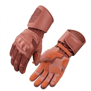 Unisex Youth Leather Full <b>Finger</b> Waterproof Racing Gloves for Winter Off-Road Cycling Mountain Biking Dirt <b>Bike</b> Road Racing - Product Image 3