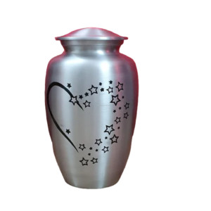 Blue Color New Design Cremation Urns With <b>Sticker</b> Finish Low Prices Adult <b>Metal</b> Funeral Cremation Urns - Product Image 2