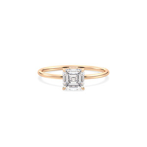 Bague de fiançailles solitaire en argent sterling 925 certifiée GRA avec moissanite REYES pour femme, cadeau de mariage, bijoux fins - Product Image 2