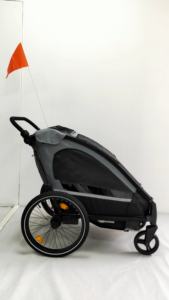 Vélo à remorque en alliage d'aluminium pour enfants avec suspension indépendante et capacité de charge de 35 kg pour des aventures actives - Product Image 3